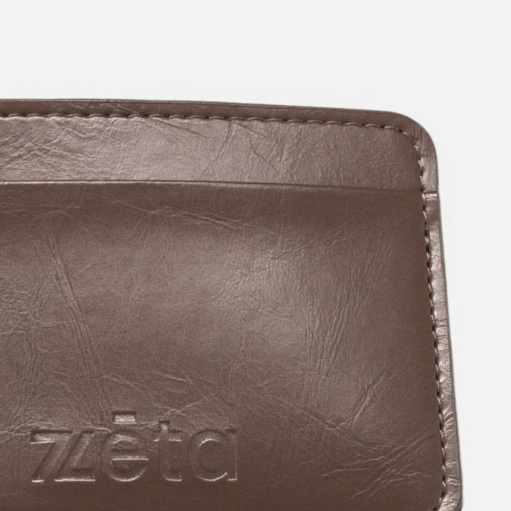 Porte cartes marron
