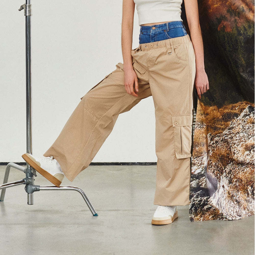 Baskets blanches confortables avec une semelle épaisse. Cette basket est vegan