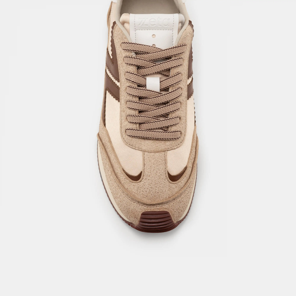 basket retro running beige