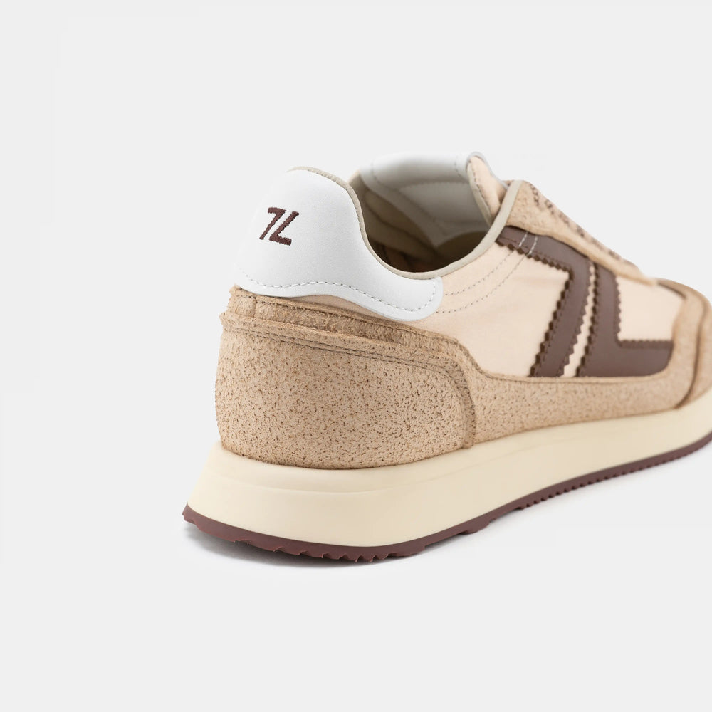 basket retro running beige