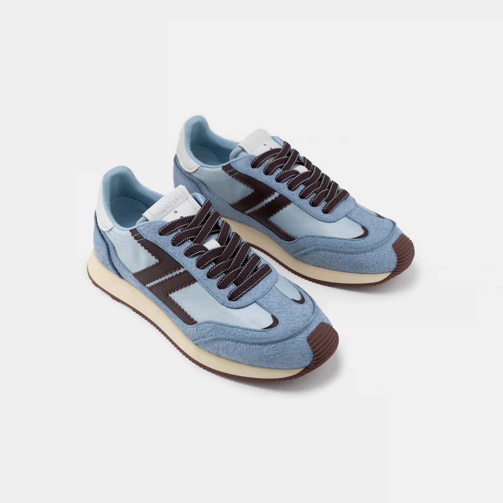 basket retro running bleu