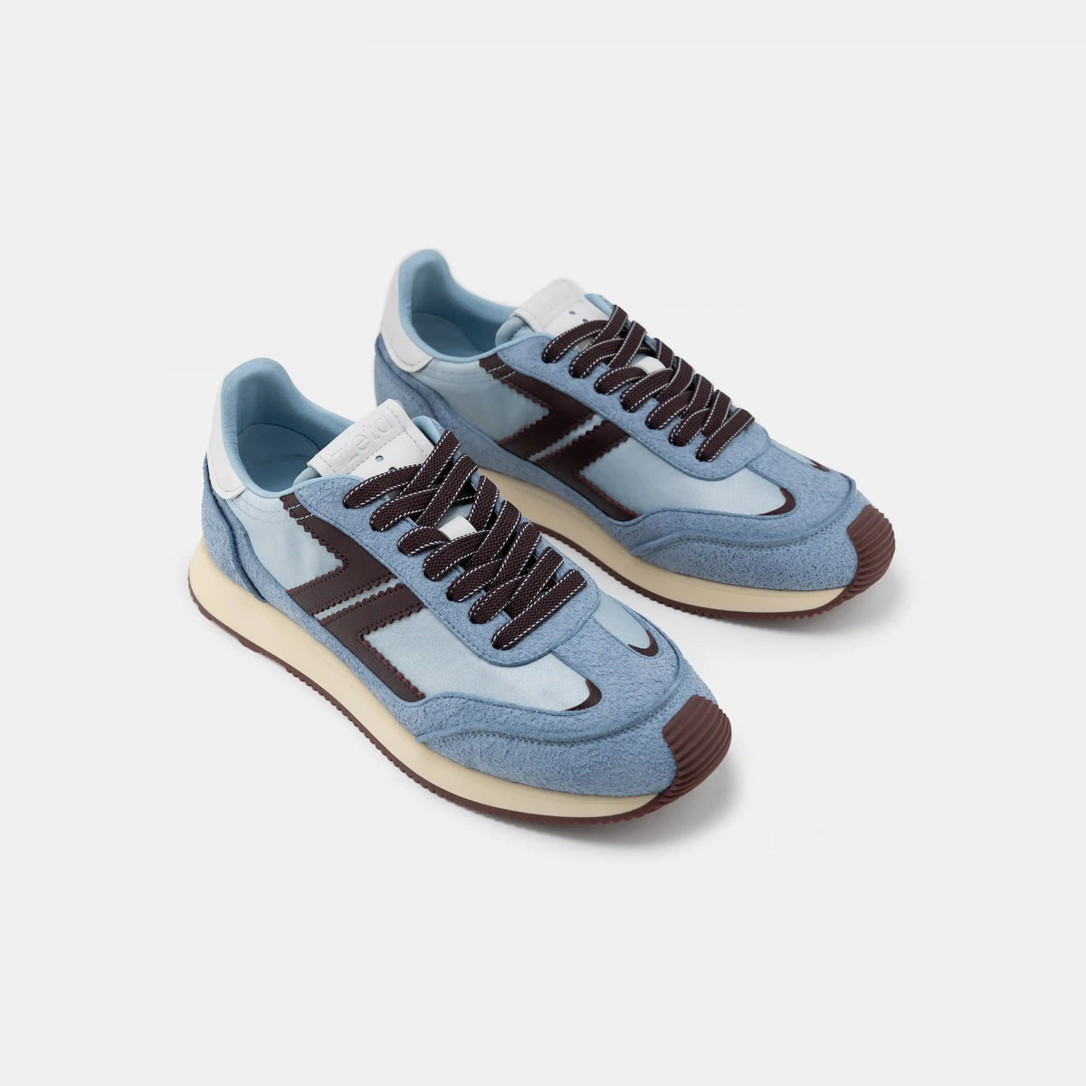 Omega Azul — Baskets retro running bleues – Zèta
