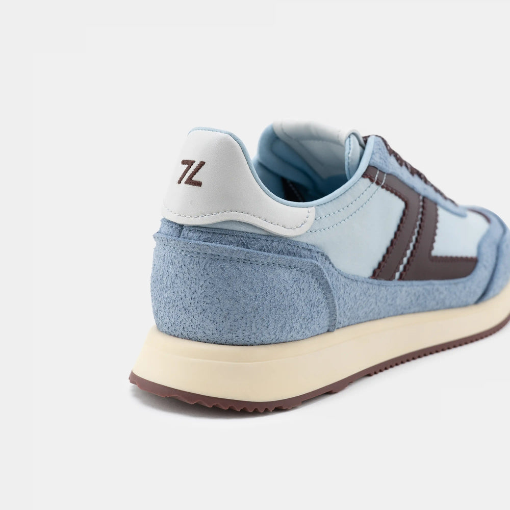 basket retro running bleu