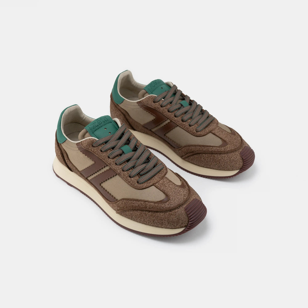 basket retro running marron