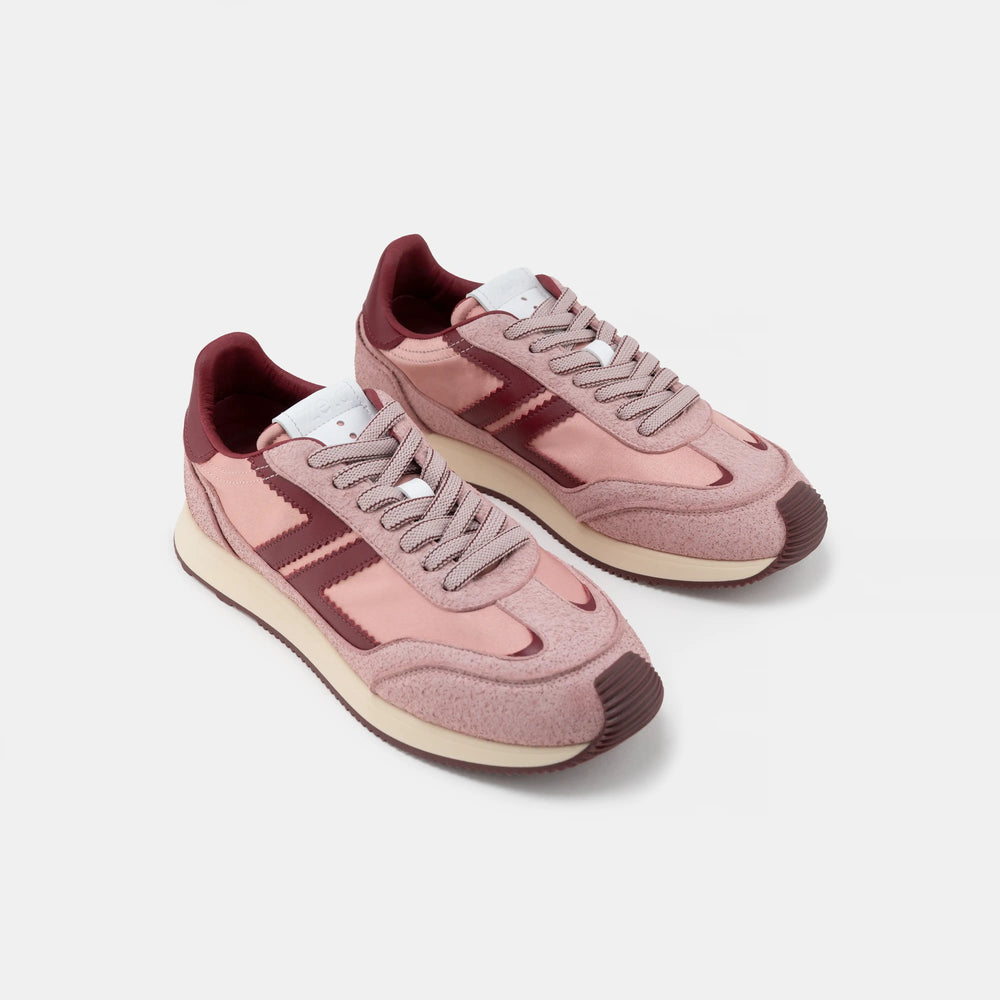 basket retro running rose