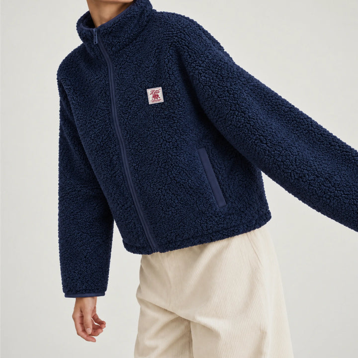 Veste sherpa navy