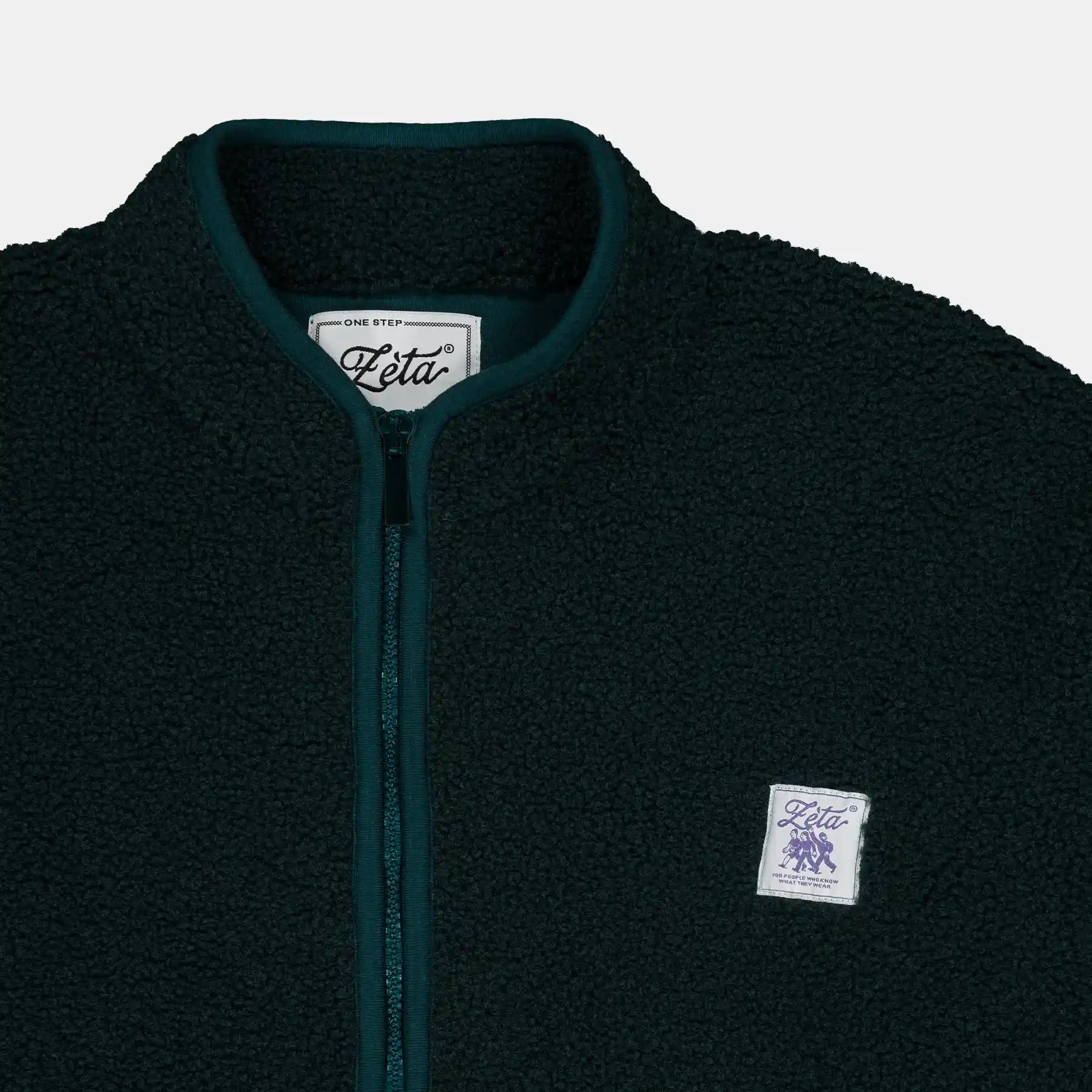 Veste-Polaire-Sherpa-sans-manche-verte-avec-fermeture-éclair-et-poches-extérieures-ultra-moltonnée-et-chaude