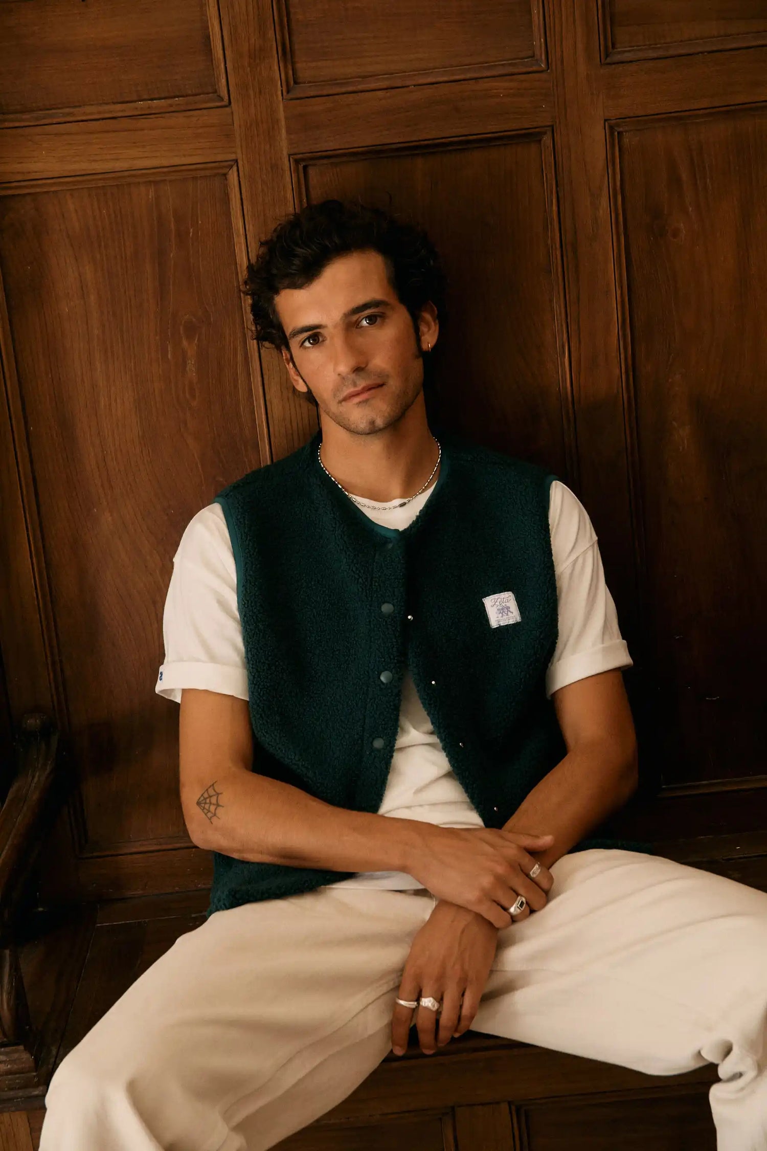 Veste sans manche polaire homme forêt