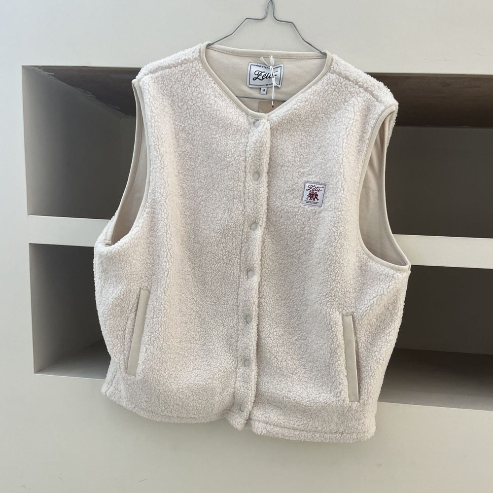 Veste Sherpa sans manches Beige - M (Seconde main)
