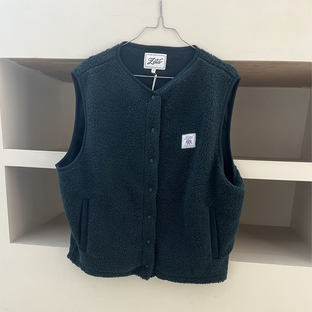 Veste Sherpa sans manches Forêt - M (Seconde main)