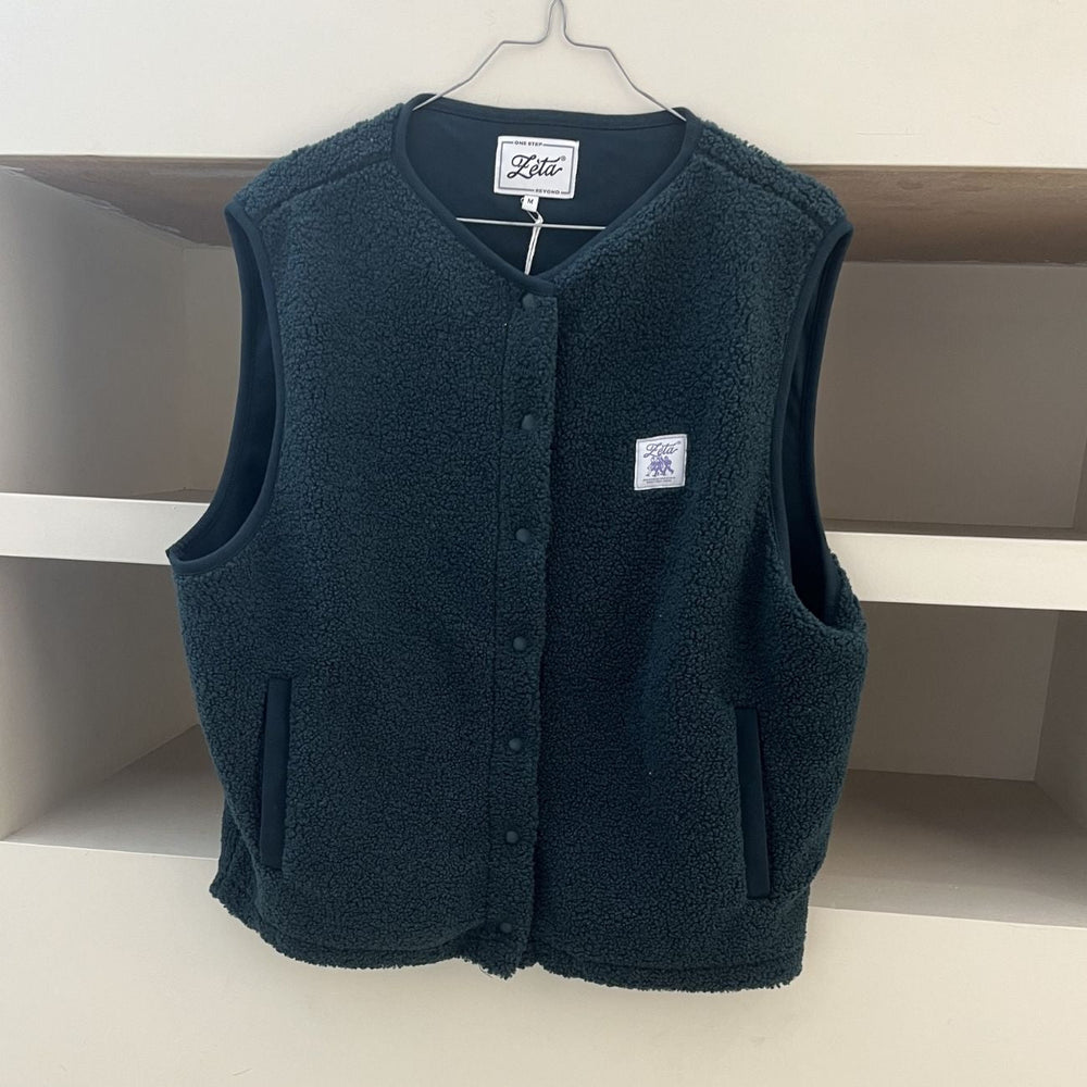 Veste Sherpa sans manches Forêt - XL (Seconde main)