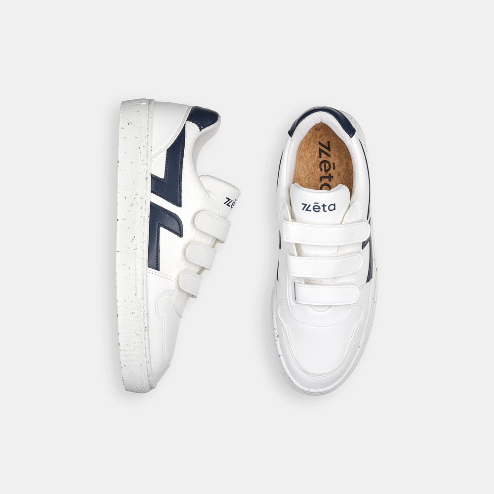 présentation vue de haut de la basket Velcro Marino de Zèta