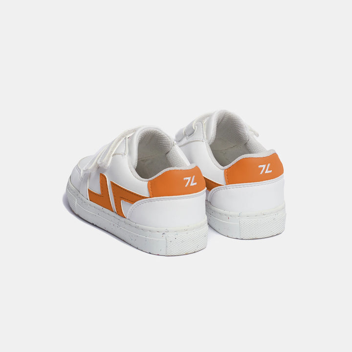 Orange velcro trainers for girls or boys