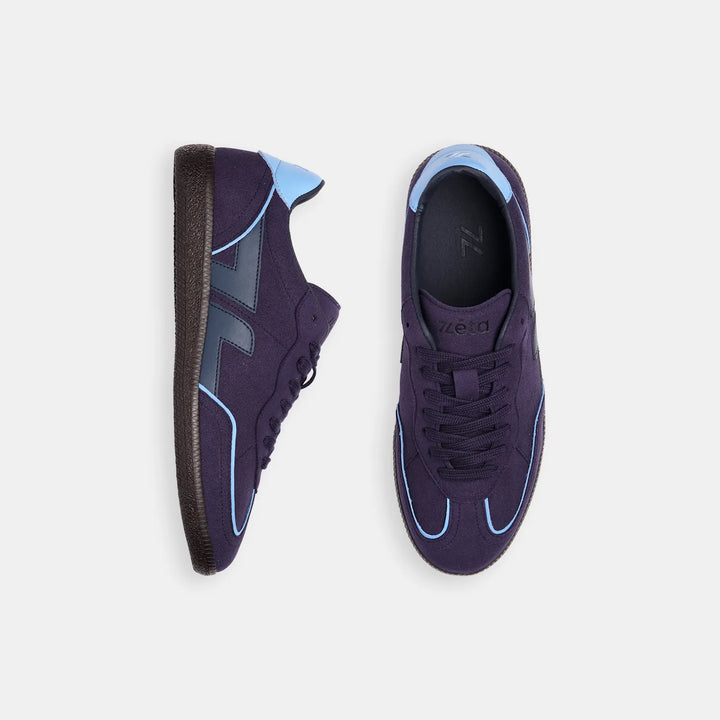Toutes les vues des baskets Delta Marino, modèle bleu profond au style affirmé.