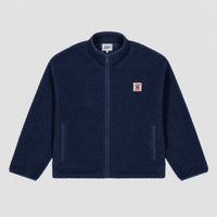 Navy blue sherpa jacket
