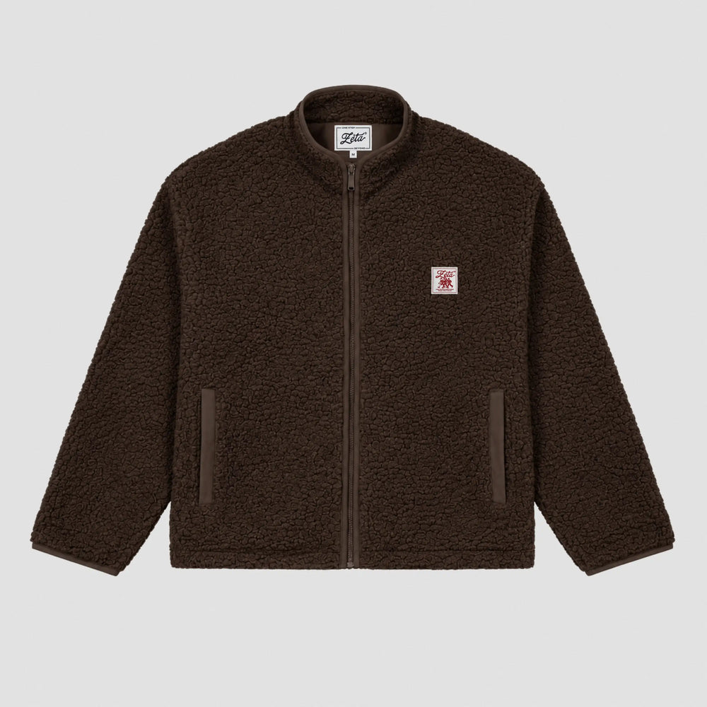 Brown sherpa jacket