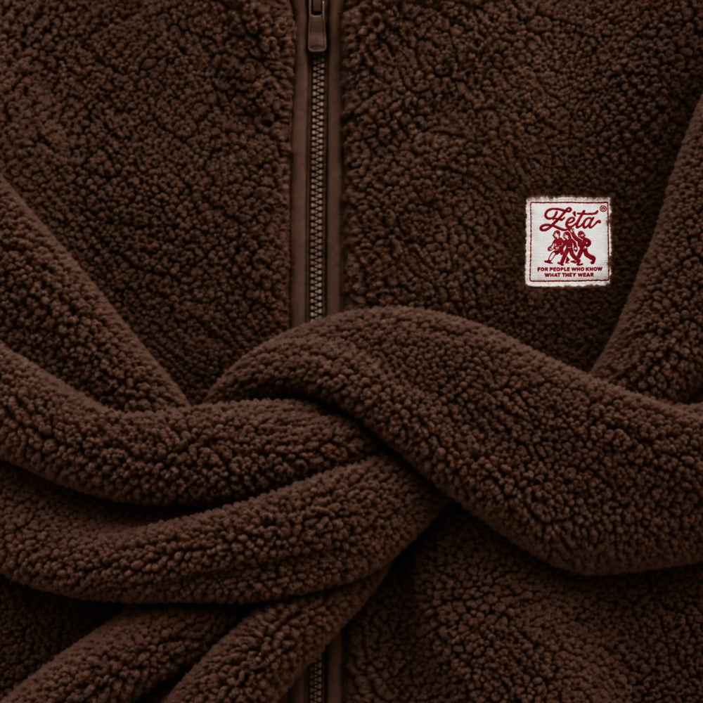Brown sherpa jacket
