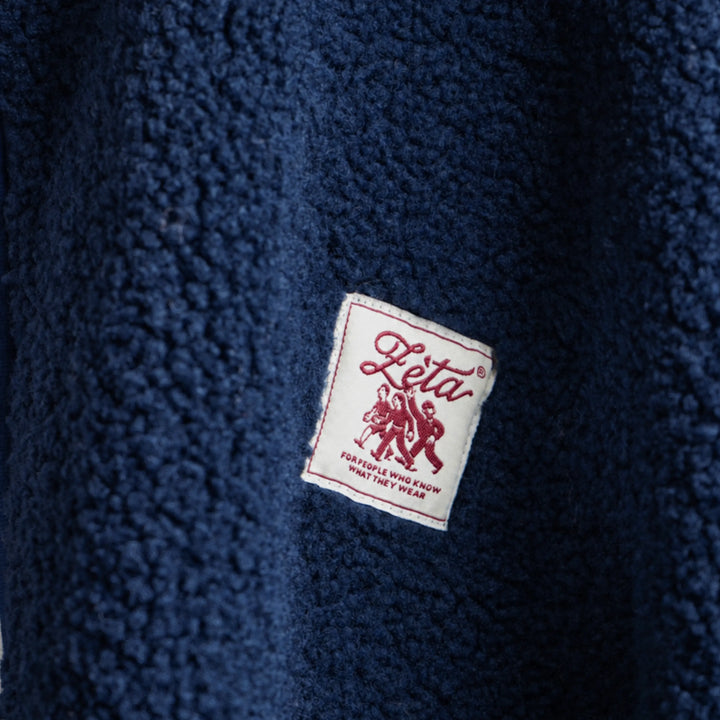 Veste sherpa sans manches navy