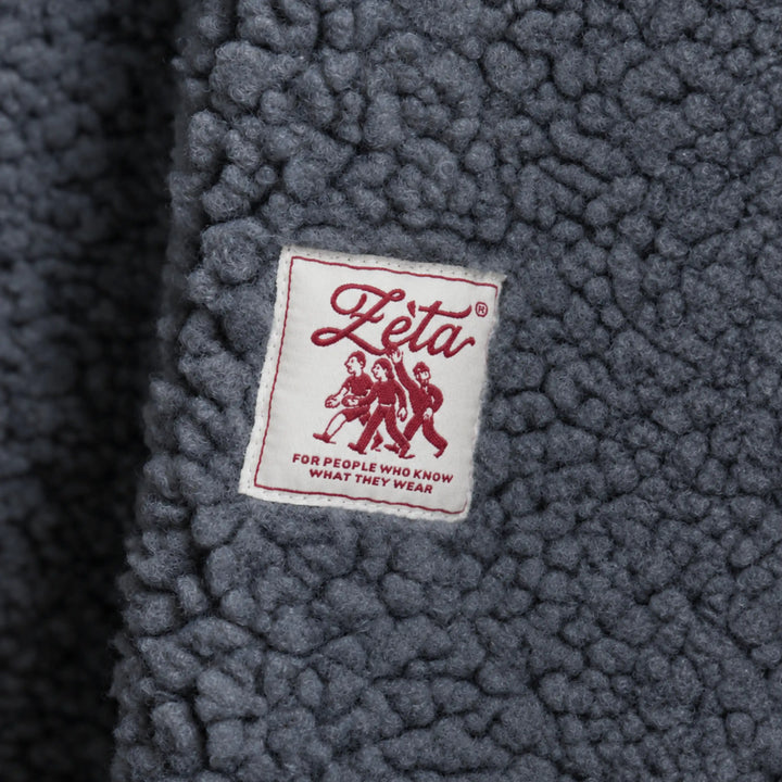 Veste sherpa sans manches gris